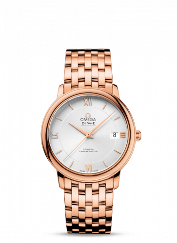 De Ville Prestige Co-Axial 36.8 Red Gold / Silver / Bracelet