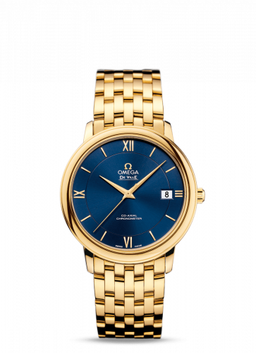 De Ville Prestige Co-Axial 36.8 Yellow Gold / Blue / Bracelet