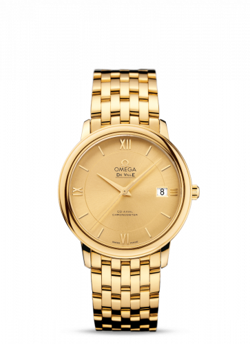 De Ville Prestige Co-Axial 36.8 Yellow Gold / Champagne / Bracelet
