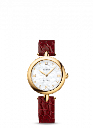 De Ville Prestige Dewdrop Quartz 27.4 Yellow Gold / MOP