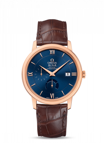 De Ville Prestige Co-Axial 39.5 Power Reserve Red Gold / Blue
