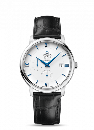 De Ville Prestige Co-Axial 39.5 Power Reserve White Gold / White
