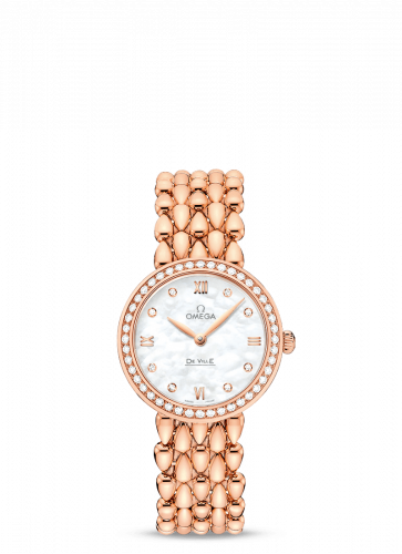De Ville Prestige Dewdrop Quartz 27.4 Red Gold / MOP / Diamond / Bracelet