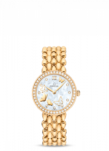 De Ville Prestige Dewdrop Quartz 27.4 Yellow Gold / Diamond / Butterfly / Bracelet