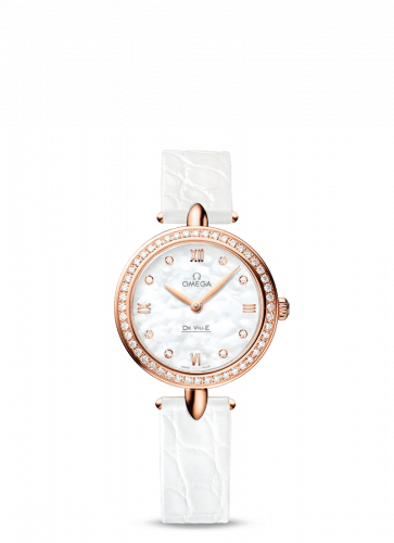 De Ville Prestige Dewdrop Quartz 27.4 Red Gold / Diamond