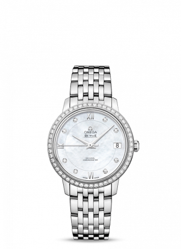 De Ville Prestige Co-Axial 32.7 Stainless Steel / Diamond / MOP / Bracelet