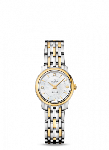 De Ville  Prestige Quartz Ladies 24.5 Stainless Steel / Yellow Gold / MOP / Bracelet