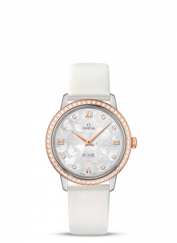 De Ville Prestige Quartz 32.7 Butterfly Stainless Steel / Red Gold