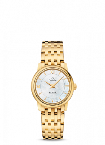 De Ville Prestige Quartz 27.4 Yellow Gold / MOP / Bracelet