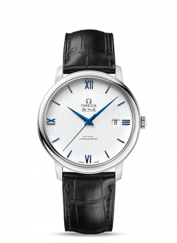 De Ville Prestige Co-Axial 39.5 White Gold / White