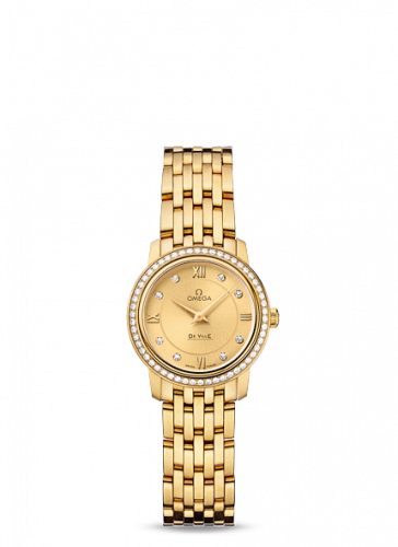 De Ville Prestige Quartz 24.4 Yellow Gold / Diamond / Bracelet