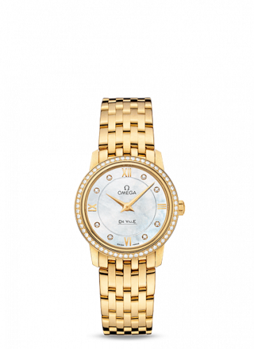 De Ville Prestige Quartz 27.4 Yellow Gold / MOP / Bracelet