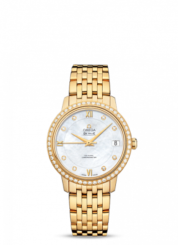 De Ville Prestige Co-Axial 32.7 Yellow Gold Diamond / MOP / Bracelet