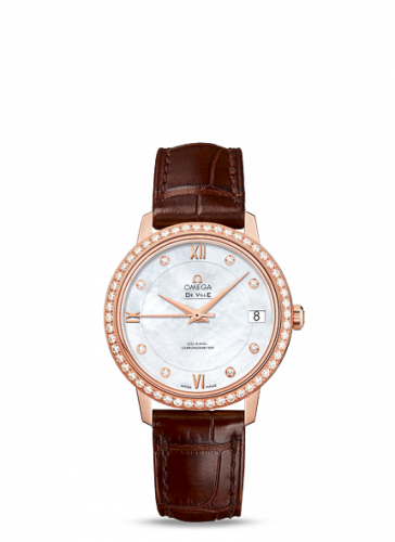 De Ville Prestige Co-Axial 32.7 Red Gold / Diamond