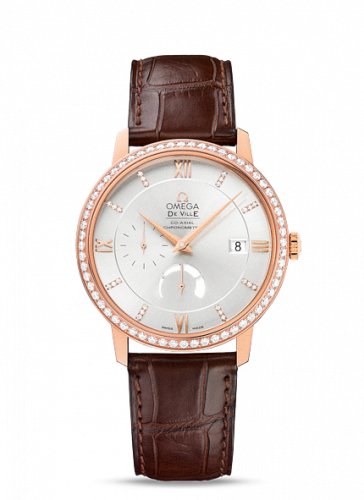 De Ville Prestige Co-Axial 39.5 Power Reserve Red Gold / Silver / Diamond