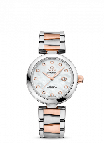 LadyMatic Co-Axial 34 Stainless Steel / Sedna Gold / MOP / Bracelet