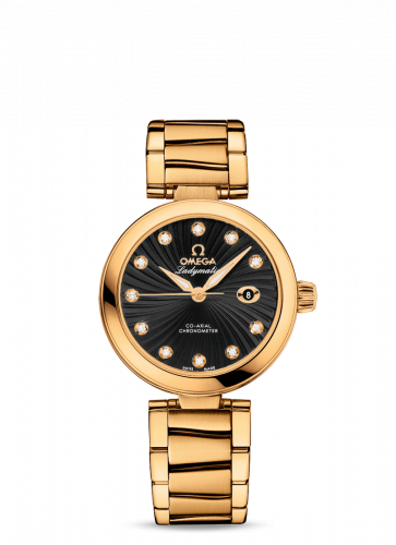 LadyMatic Co-Axial 34 Yellow Gold / Black / Bracelet