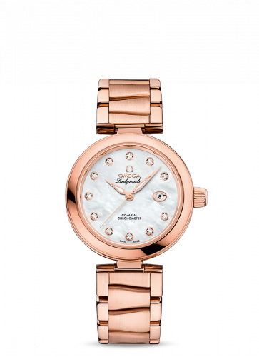 LadyMatic Co-Axial 34 Sedna Gold / MOP / Bracelet