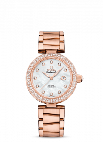 LadyMatic Co-Axial 34 Sedna Gold / Diamond / MOP / Bracelet