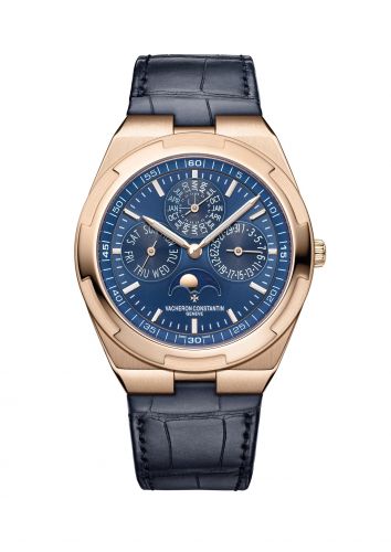 Overseas Ultra-Thin Perpetual Calendar Pink Gold / Blue