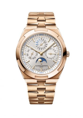 Overseas Ultra-Thin Perpetual Calendar Pink Gold / Silver / Bracelet