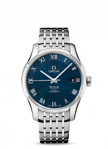De Ville Co-Axial 41 Stainless Steel / Blue / Bracelet