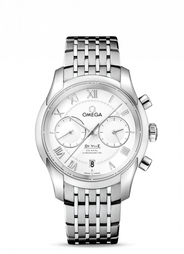 De Ville Co-Axial 42 Chronograph Stainless Steel / Silver / Bracelet