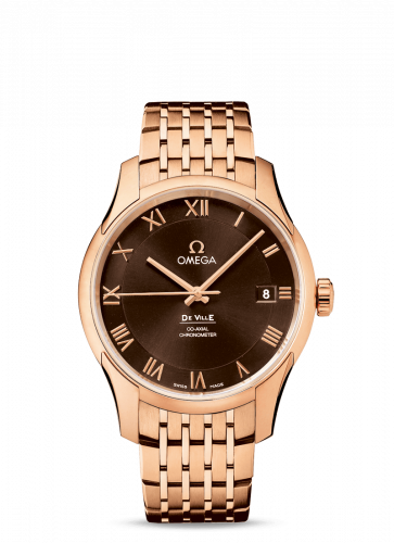 De Ville Co-Axial 41 Red Gold / Brown / Bracelet