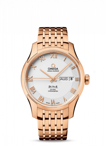 De Ville Co-Axial Annual Calendar Red Gold / Silver / Bracelet