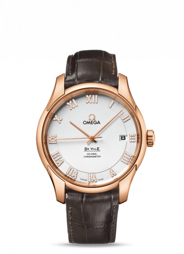 De Ville Co-Axial 41 Red Gold / Silver Diamond
