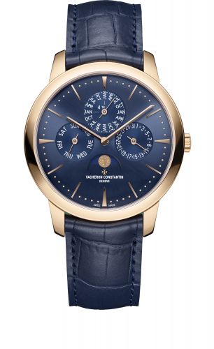 Patrimony Perpetual Calendar Pink Gold / Blue