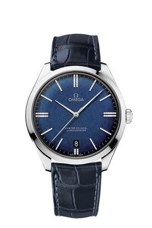 De Ville Trésor Master Co-Axial White Gold / Blue Enamel Diamond
