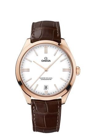 De Ville Trésor Master Co-Axial Sedna Gold / White Enamel Diamond