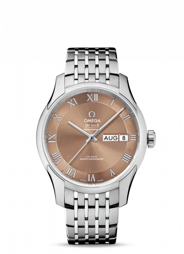 De Ville Hour Vision Master Chronometer Annual Calendar Stainless Steel / Brown / Bracelet