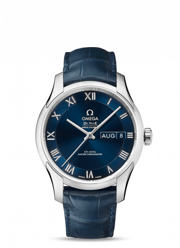 De Ville Hour Vision Master Chronometer Annual Calendar Stainless Steel / Blue