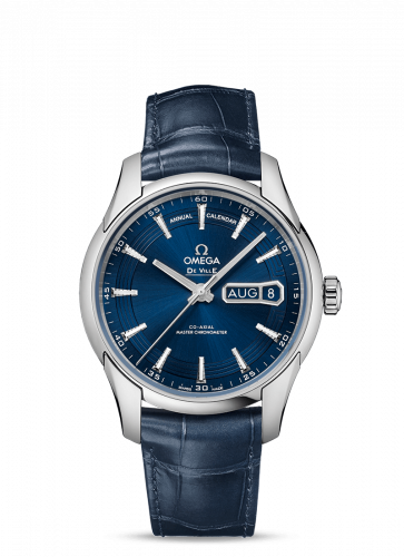 De Ville Hour Vision Master Chronometer Annual Calendar Stainless Steel / Blue