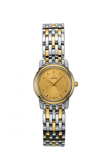 De Ville Prestige Quartz 22 Stainless Steel / Yellow Gold / Champagne / Bracelet