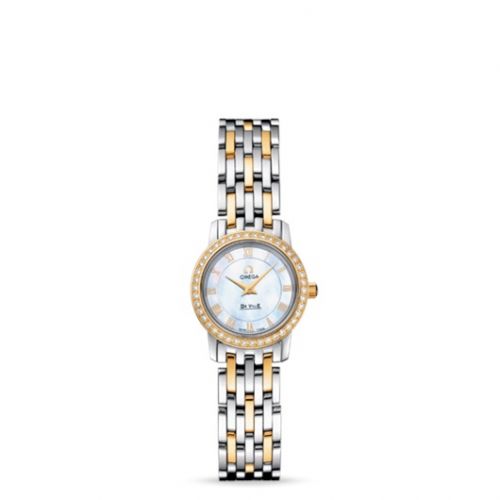 De Ville Prestige Quartz 22 Stainless Steel / Yellow Gold / Diamond / MOP / Bracelet