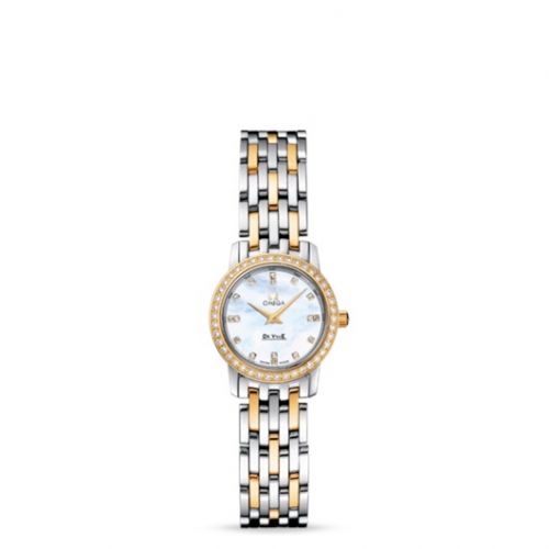 De Ville Prestige Quartz 22 Stainless Steel / Yellow Gold / Diamond / MOP / Bracelet
