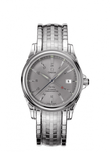 De Ville Co-Axial 38.7 GMT Stainless Steel / Grey / Bracelet