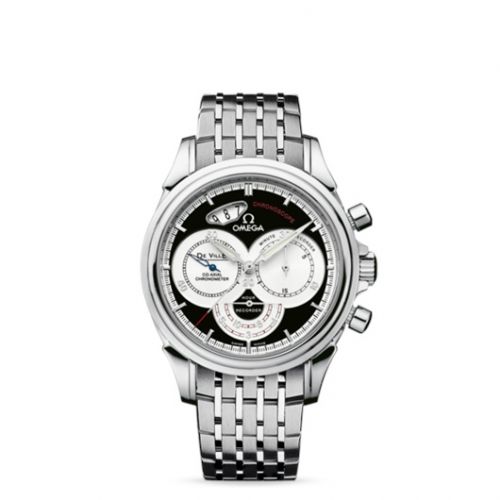 De Ville Co-Axial 41 Chronoscope Stainless Steel / Bracelet / Black