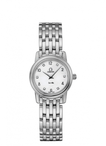 De Ville Prestige Quartz 22 Stainless Steel / White / Bracelet