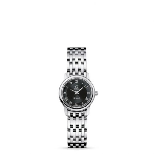 De Ville Prestige Quartz 22 Stainless Steel / Black / Bracelet