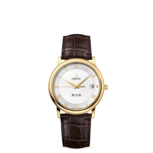 De Ville Prestige Quartz 34.4 Yellow Gold / Silver