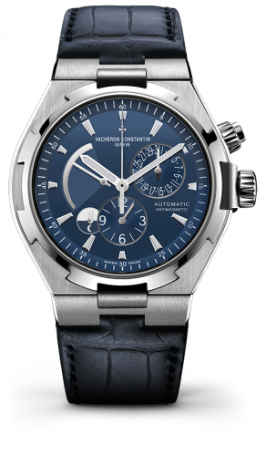 Overseas Dual Time Stainless Steel / Blue