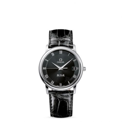 De Ville Prestige Quartz 34.4 Stainless Steel / Black