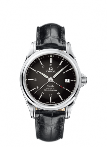 De Ville Co-Axial 38.7 GMT Stainless Steel / Black