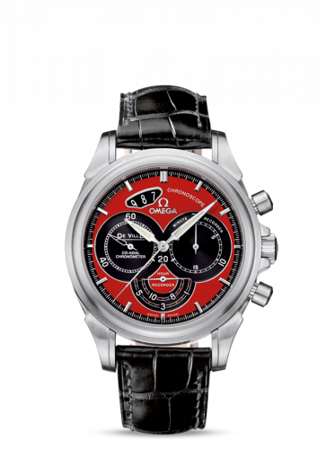 De Ville Co-Axial 41 Chronoscope Stainless Steel / Red