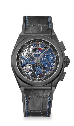 Defy El Primero 21 Black Ceramic / Skeleton / Alligator / Boutique Edition
