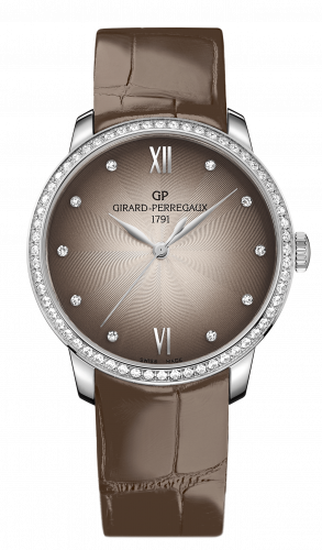 1966 36mm Stainless Steel / Diamond / Taupe / Alligator